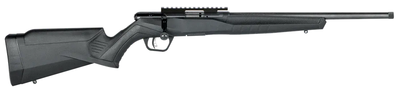 Savage Arms 70503 B Series FV-SR Full Size 22 WMR 10+1 16.25" Matte Black Threaded Barrel, Matte Black Picatinny Rail Carbon Steel Receiver, Matte Black Fixed Synthetic Stock, Right Hand