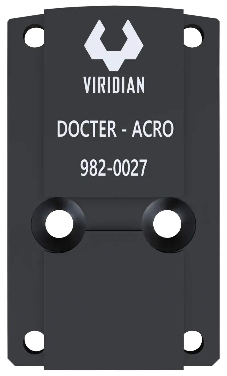 Viridian 9820027 RFX45 Docter Mounting Adapter Black Anodized