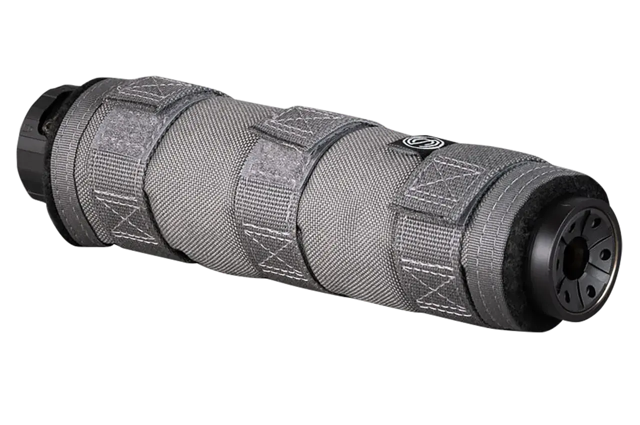 SilencerCo AC1982 High Temp Suppressor Cover 7.50" Gray Nylon