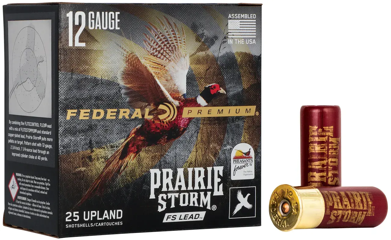 Federal PFX126FS4 Premium Prairie Storm FS 12Gauge 2.75" 1 1/4oz 4Shot 25 Per Box/10 Case