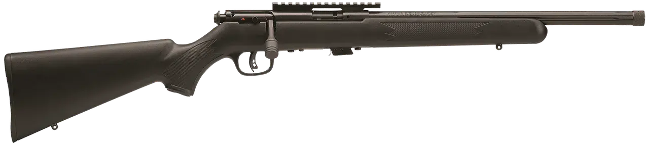 Savage Arms 93207 93 FV-SR Full Size 22 WMR 5+1 16.50" Matte Black Heavy Barrel, Matte Black Picatinny Rail Carbon Steel Receiver, Matte Black Fixed Synthetic Stock, Right Hand