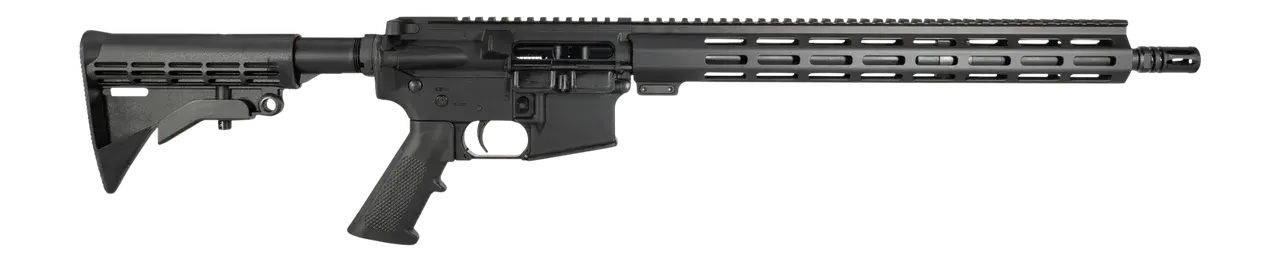 One Horse LLC OH-15 Carbine Length 5.56 NATO 30+1 16" Black Threaded Barrel, Black Receiver w/Picatinny Rail, M-LOK Handguard, One Horse M4 6 Position Black Polymer Stock, Black A2 Grip, A2 Flash Hid