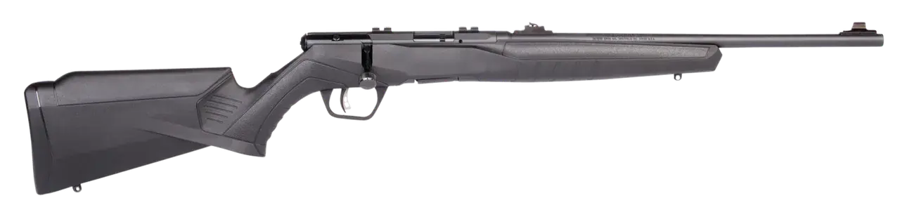 Savage Arms 70214 B Series F Compact 22 LR 10+1 18" Matte Black Button Rifled Barrel, Matte Black Drilled & Tapped Carbon Steel Receiver, Matte Black Fixed Synthetic Stock, Right Hand