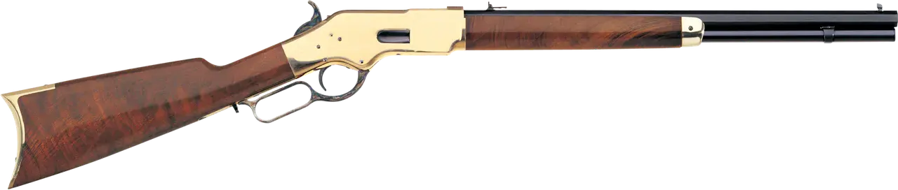 Taylors & Company 550190 1866 Uberti Full Size 45 Colt (Long Colt) 10+1 20" Blued Octagon Barrel, Brass Receiver, Walnut Fixed Stock, Right Hand