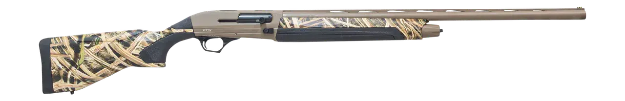 Pointer REXFT21CAMO12 Field Tek FT21 12 Gauge Semi-Auto 3" 5+1 28" OD Green Cerakote Vent Rib Barrel & Aluminum Receiver, Fixed Mossy Oak Shadow Grass Blades Synthetic Stock