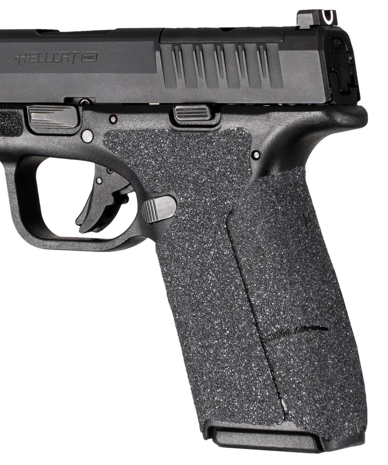 Hogue 18369 Wrapter Black Adhesive Rubber Fits Springfield Armory Hellcat Pro Fits Pistol