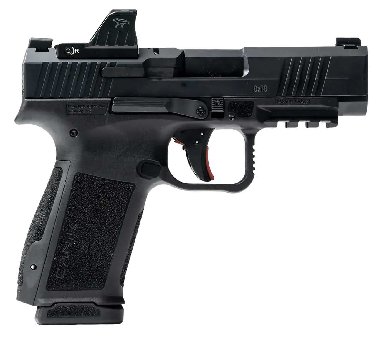 Century Arms HG7883VN Mete MC9LS Sub-Compact Frame 9mm 10rd 3.63" Black Nitride Steel Slide Black MeCanik MO1