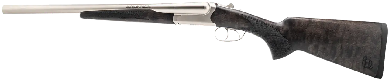 Heritage Mfg BL1218NI Badlander 12 Gauge Break Open 2rd 18.50" Nickel Side By Side Barrel & Receiver, Fixed Turkish Walnut Wood Stock