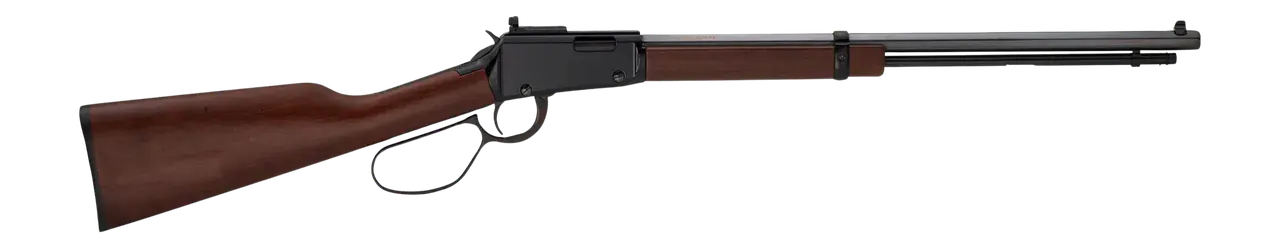 Henry H001TR22M Frontier Carbine 22 WMR 10+1 16.50" Blued Octagon Barrel, Black Aluminum Grooved Receiver, American Walnut Straight Grip Stock