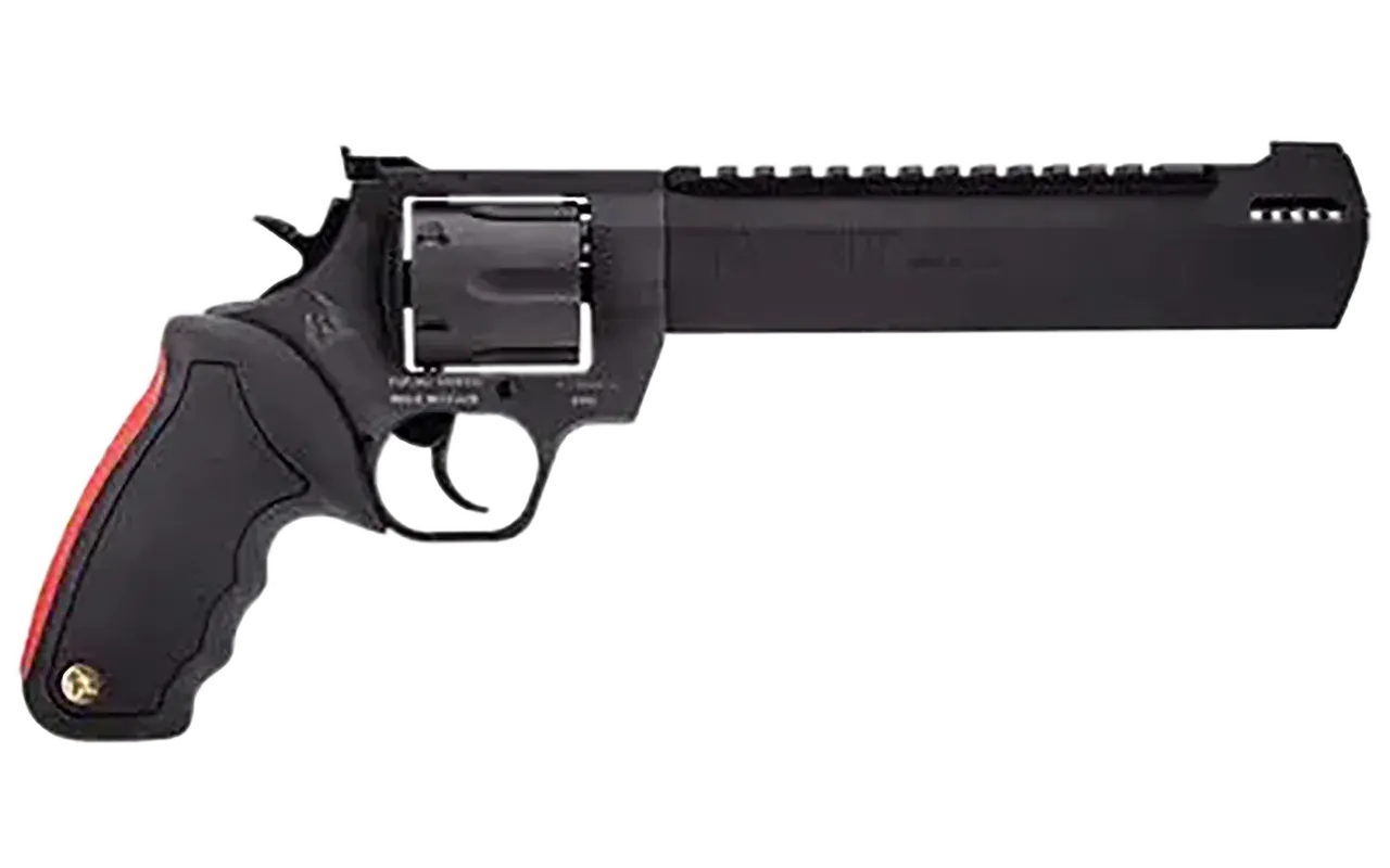 Taurus 2500101RH Raging Hunter Large Frame 500 S&W Mag 5rd 10" Black Ported/Target Crown Barrel, Black Cylinder, Black Steel Frame, Black Rubber Grip
