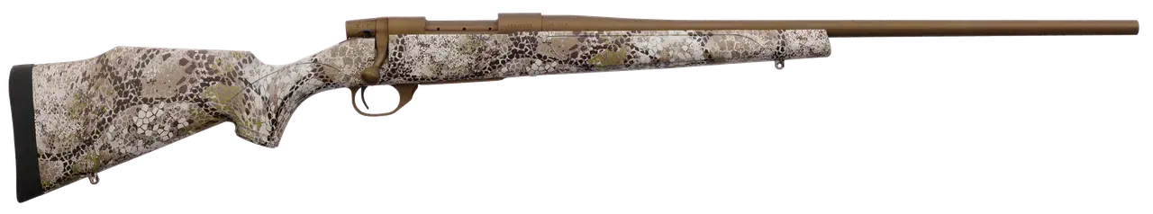 Weatherby VAP300NR4T Vanguard Badlands 300 Win 3+1 24" Burnt Bronze Cerakote #2 Threaded Barrel, Drilled & Tapped Steel Receiver, Badlands Approach Camo Monte Carlo w/Raised Comb Synthetic Stock