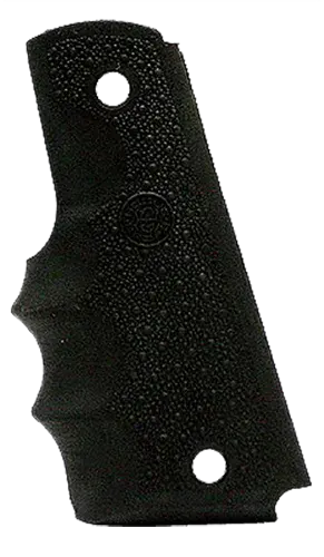 Hogue 45000 OverMolded Grip Cobblestone Black Rubber with Finger Grooves for 1911 Government